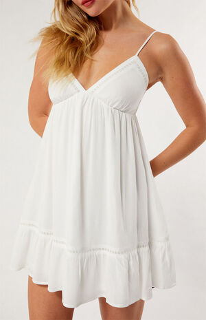 Trim V-Neck Babydoll Dress image number 1