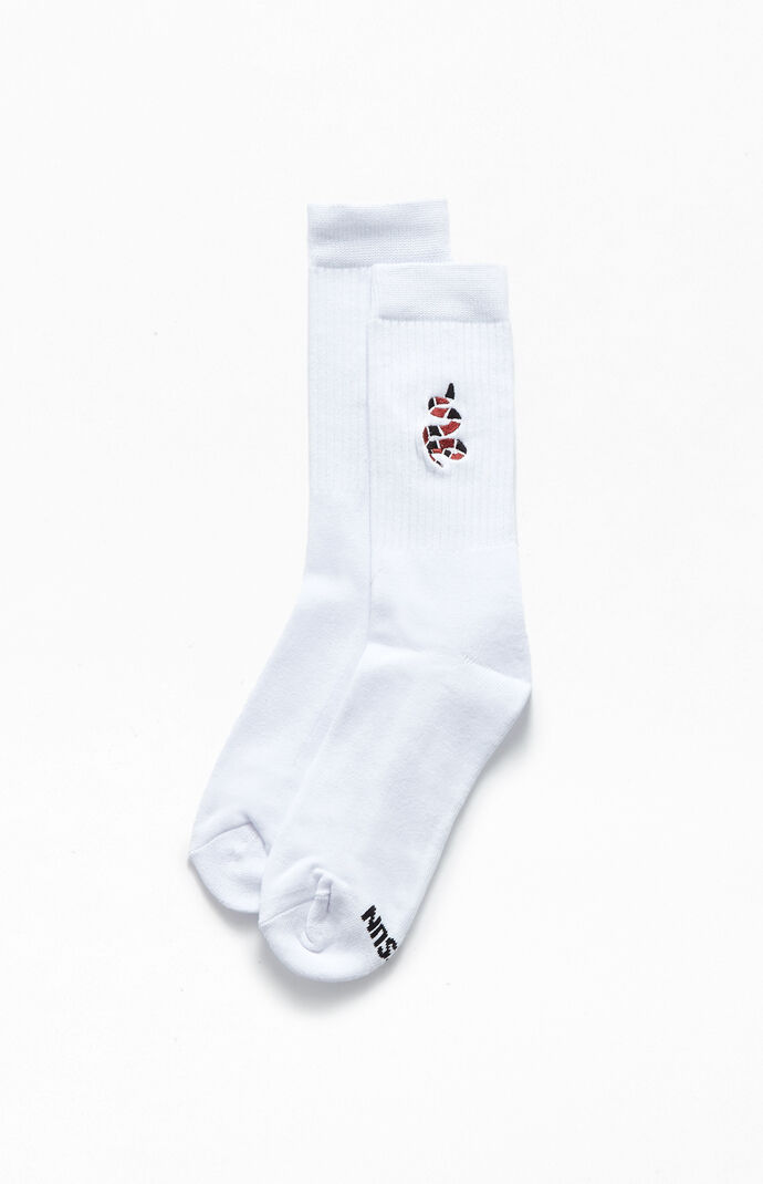 embroidered socks