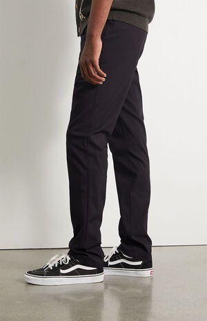 Black Slim Chino Comfort Stretch Pants image number 3
