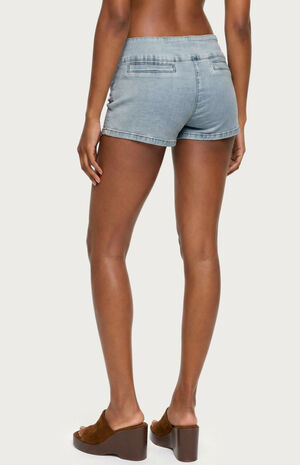 Zaida Stretchy Denim Micro Shorts image number 3