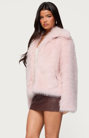 Noelle Oversized Faux Fur Jacket image number 2