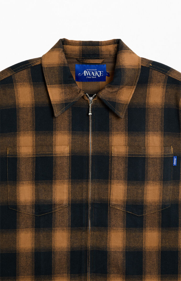 Awake NY Brushed Flannel Shirt Jacket