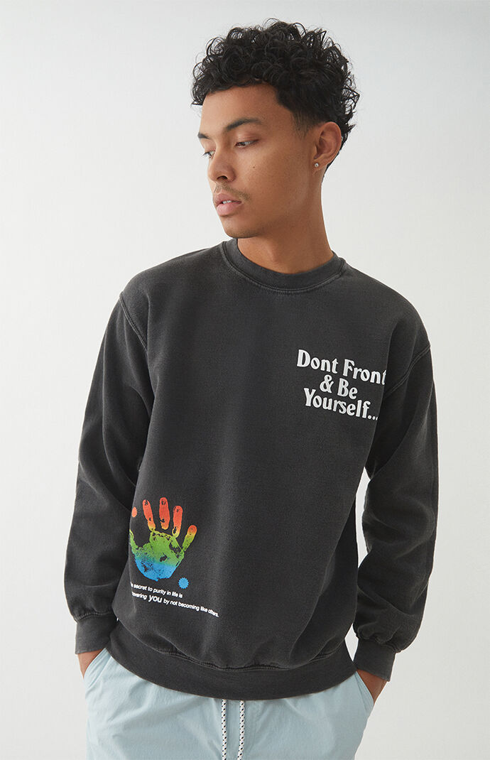 Don't Front Crew Neck Sweatshirt