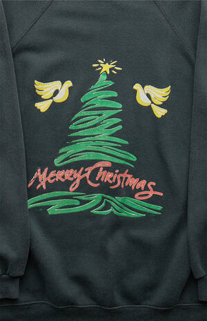 '80s Merry Christmas Crew Neck Sweatshirt image number 3