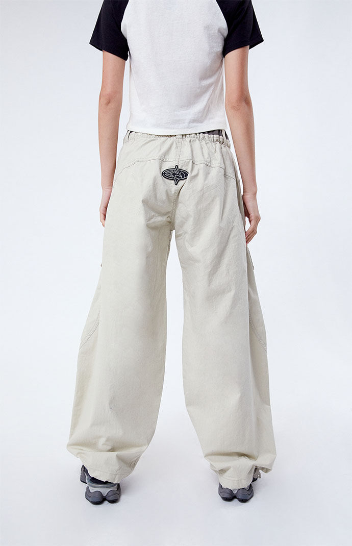 【未使用】BRIEFING BIG BEAT RELAXED CARGO 2025 Wide Leg Cargo Pants Women High Waisted Bootcut Yoga