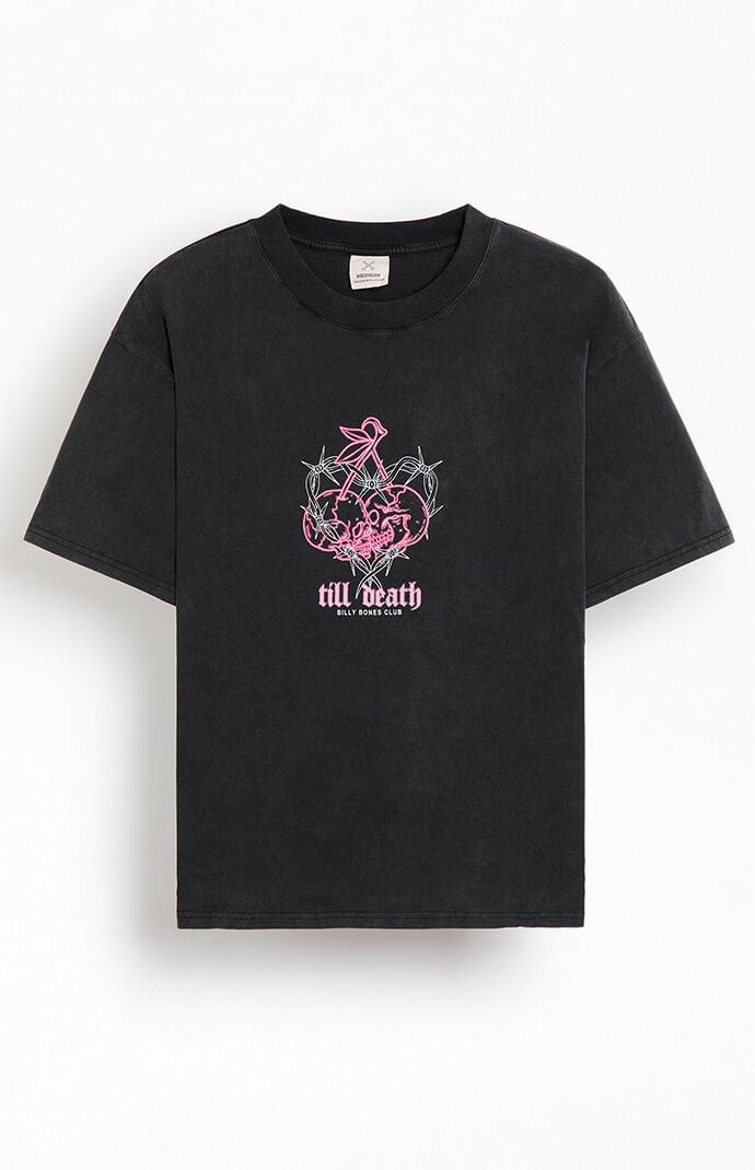 Billy Bones Club Till Death Cherry Skull T-Shirt