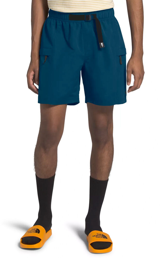 Navy Class V Belted Hybrid Shorts