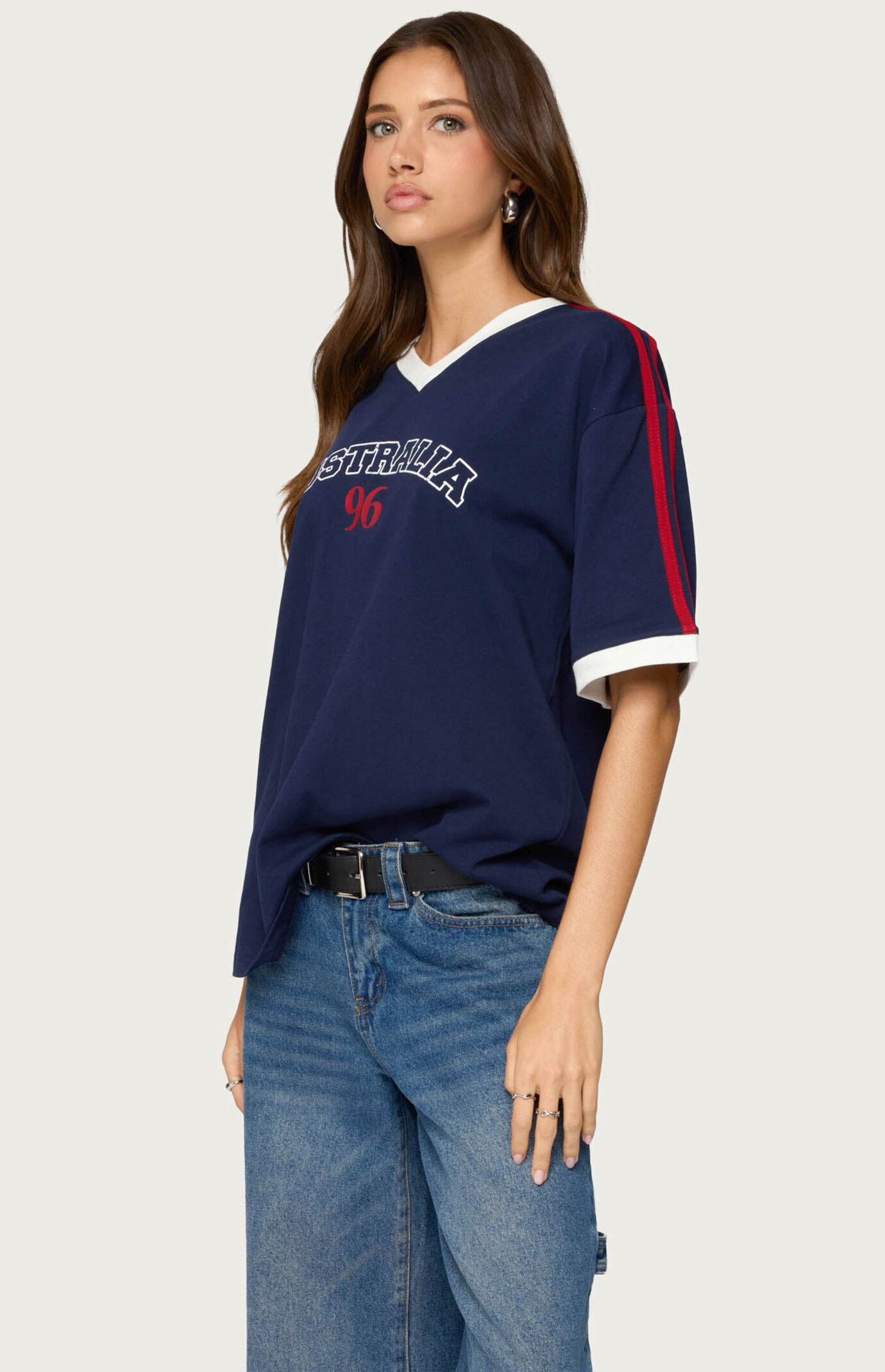 Edikted Australia 96 Contrast Oversize T-Shirt