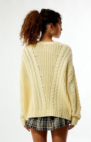 Magnolia Cable Knit Oversized Sweater image number 5