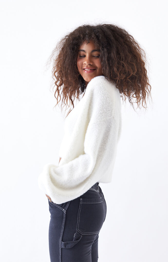 kendall and kylie fuzzy cardigan