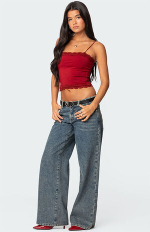 Cruella Lace Trim Tank Top image number 4