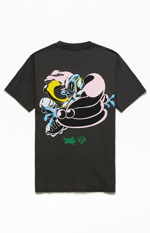 x Carl Jones Washed Black Graphic T-Shirt image number 1