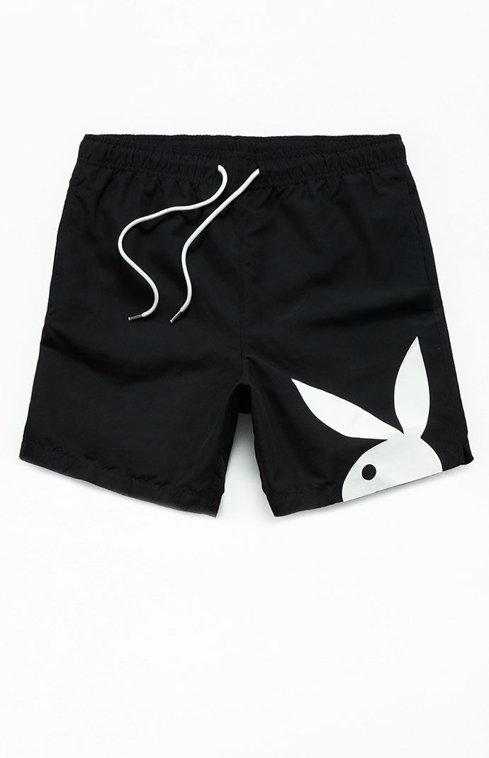 Pacsun playboy clearance swim trunks