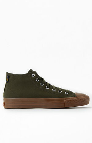 Olive All Star Pro Mid Cordura Canvas Shoes image number 2
