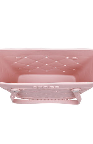 Light Pink Medium Quilted Tote Bag image number 5