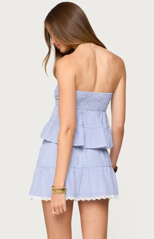 Dora Strapless Eyelet Babydoll Top image number 3