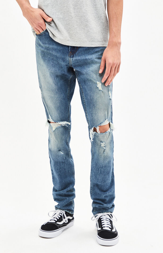 PacSun Light Ripped Stacked Skinny 