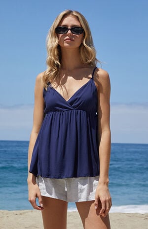 Navy Edith Tank Top