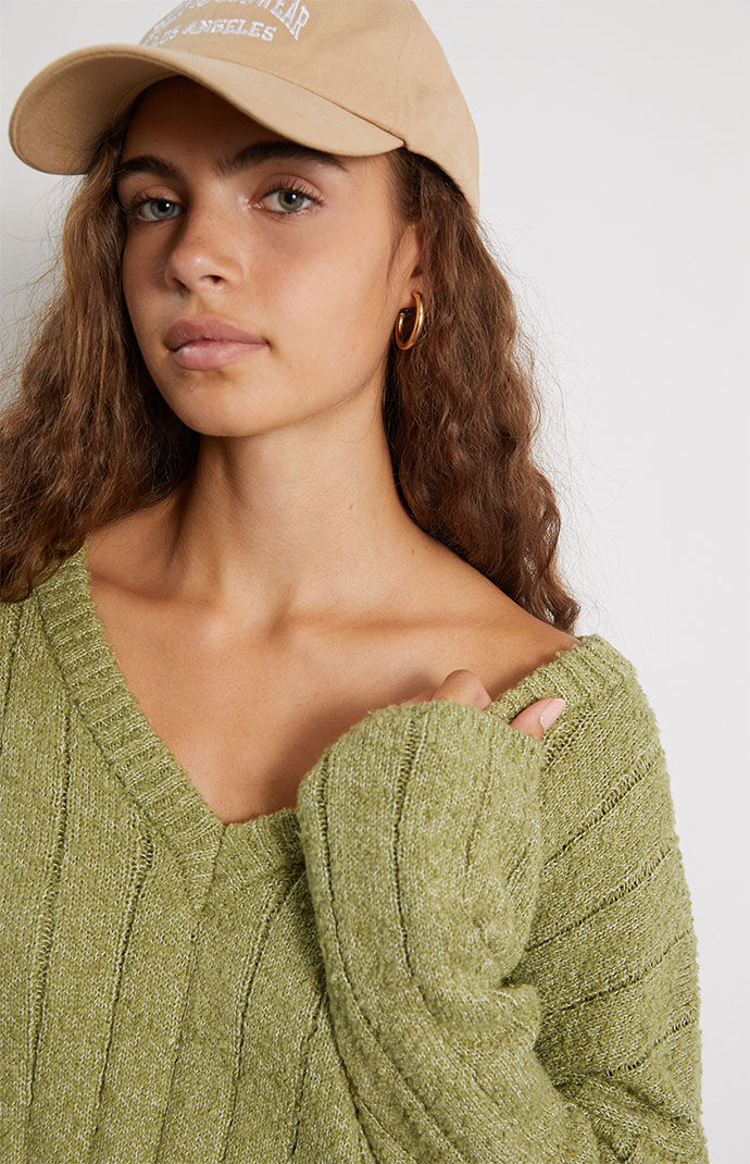 LA Hearts 90s Baby V Neck Sweater PacSun