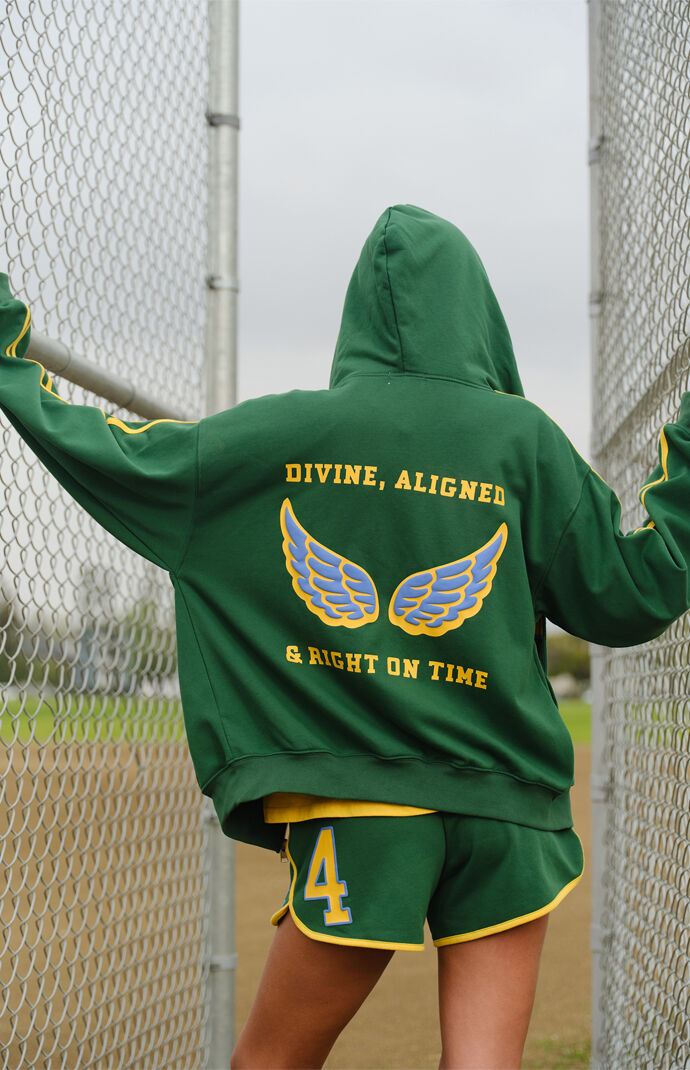 THE MAYFAIR GROUP 444 Aligned Zip Up Hoodie