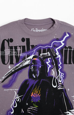 The Reaper Lives On American Classic Oversized T-Shirt image number 3
