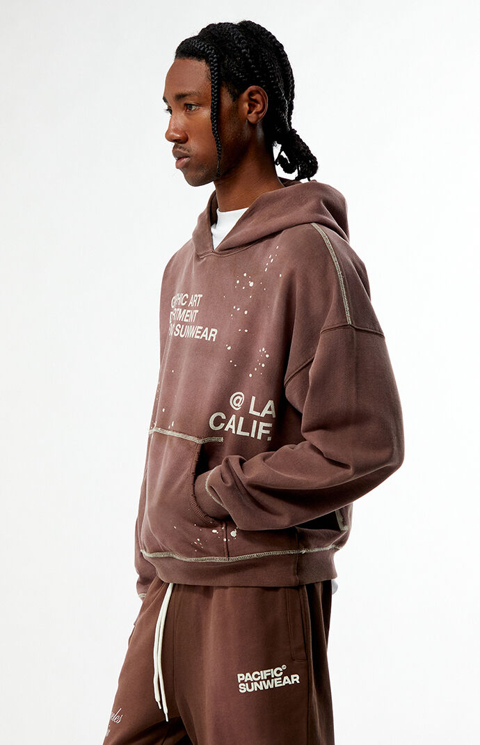 Pacsun Brown Terrain Heavyweight Hoodie