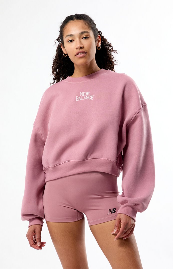 New Balance Linear Heritage Fleece Crew Neck Sweatshirt