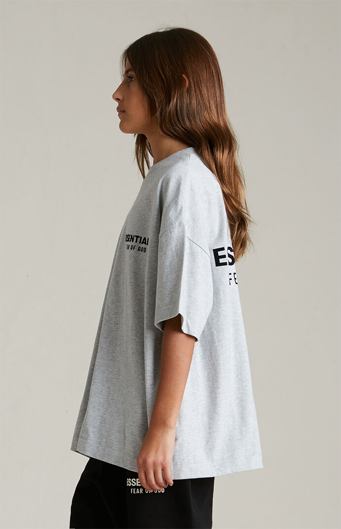 ESSENTIALS FEAR OF GOD シャツ Fear of God Essentials Kids Light Heather Grey Crew Neck T