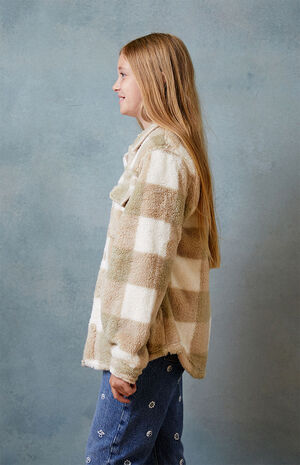 Homecoming Plaid Button Down Shacket image number 4