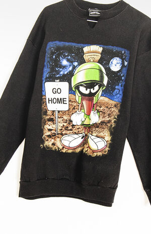 Upcycled Marvin Martian Crew Neck Sweatshirt image number 2