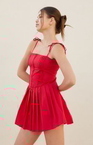 Bella Corset Tie Strap Mini Dress Bella Corset Tie Strap Mini Dress image number 2