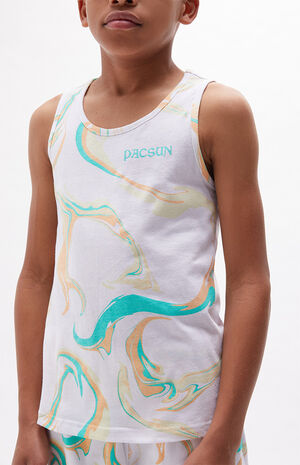 Marble Print Tank Top image number 2