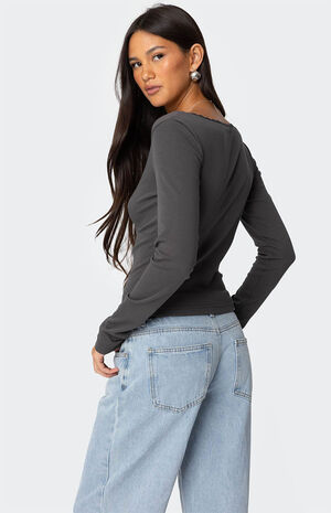 Adrienne Lace Trim Top image number 5