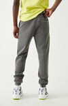 Washed Black Fleece Sweatpants Washed Black Fleece Sweatpants image number null