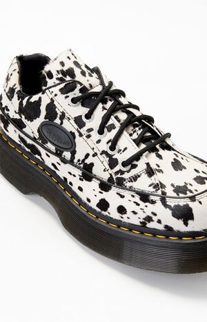Women's Buzz 5-Eye Dalmatian Hair On Leather Sneakers image number 7