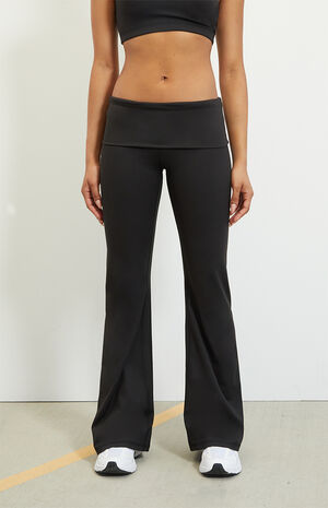 PAC WHISPER Active Fold-Over Waistband Flare Yoga Pants image number 2