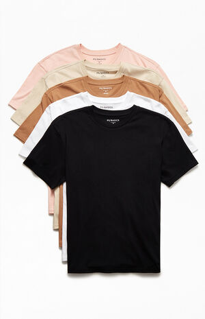 PS Basics Five Pack Reece Regular T-Shirts | PacSun