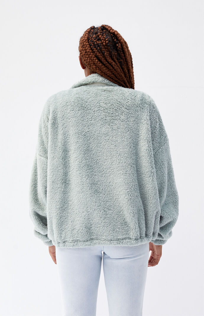 Celine Sherpa Full Zip Sweatshirt