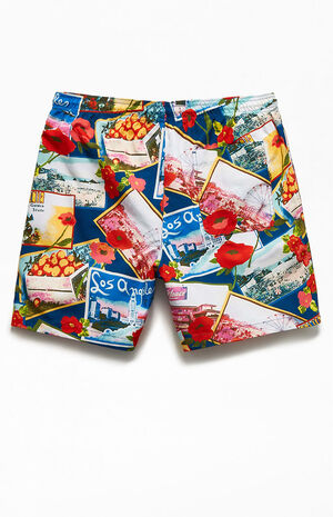 Postcards 17" Swim Trunks image number 2