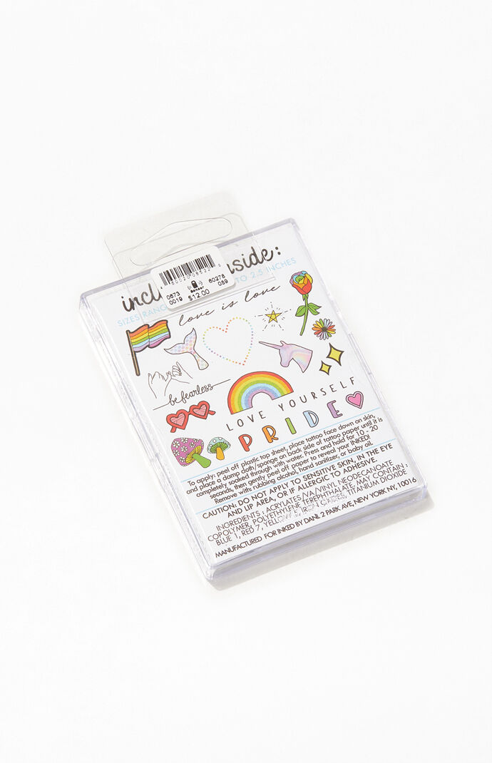 Rainbow Temporary Tattoo Pack