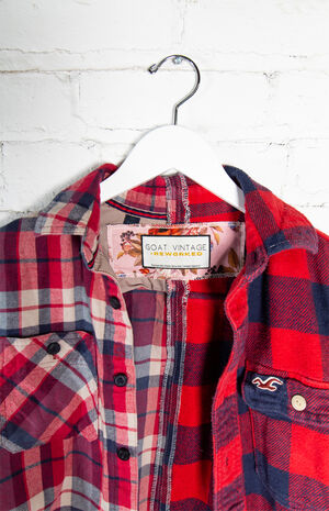 Eco Reworked Flannel Shirt image number 7