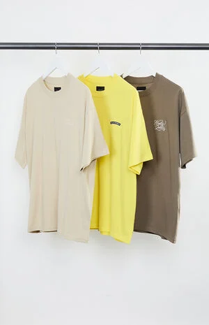 3 Pack Tonal Embroidered T-Shirts image number 1