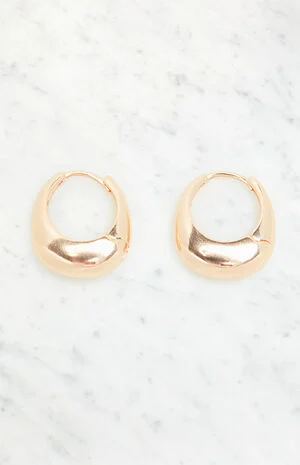Gold Hoop Earrings image number 1