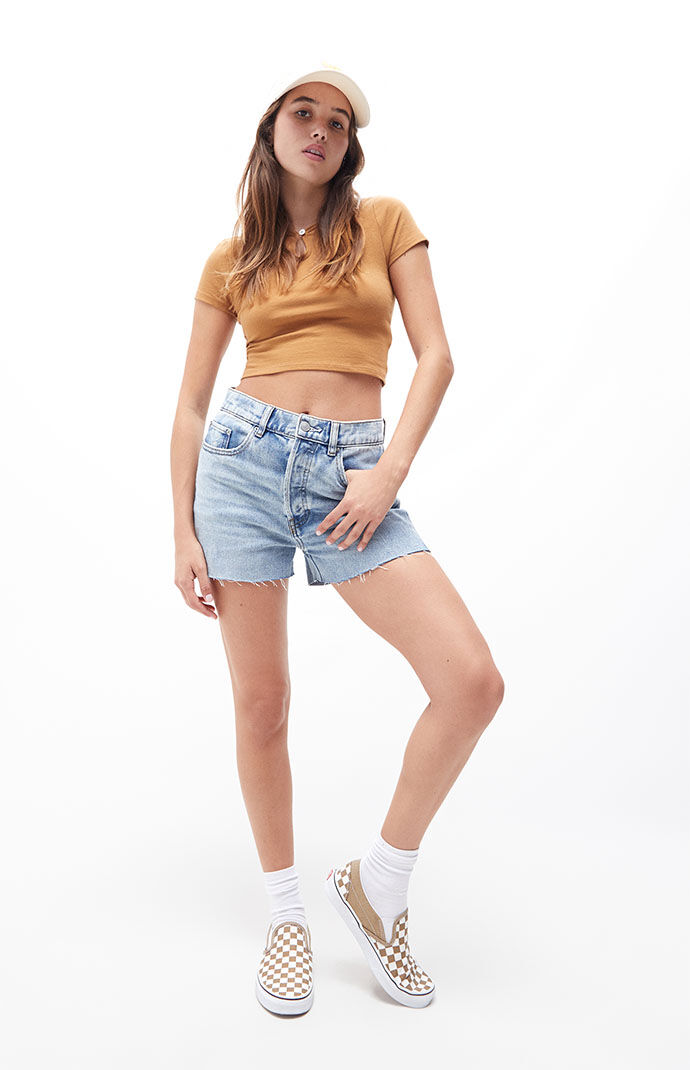 cutoff denim shorts