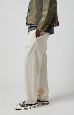 Cream Linen Pants Cream Linen Pants image number 3