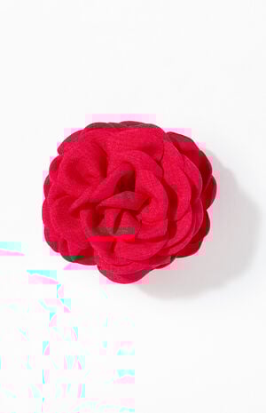 Red Rose Hair Claw Clip image number 1