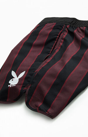 By PacSun Striped Scalloped 15" Swim Trunks image number 4