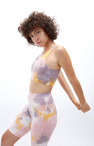 Flying V Tie Dye Sports Bra Flying V Tie Dye Sports Bra image number null