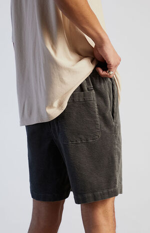 Green Corduroy Volley Shorts image number 4