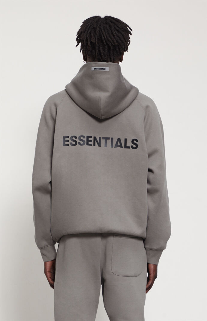 Fear of God Essentials Essentials Charcoal Full Zip Hoodie PacSun